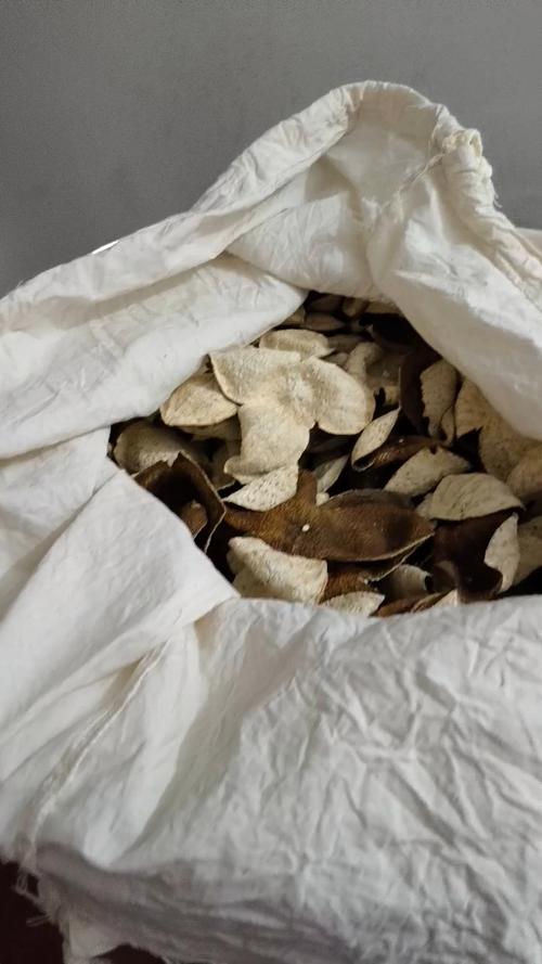 棉布袋装的橘子皮天然干燥剂实拍