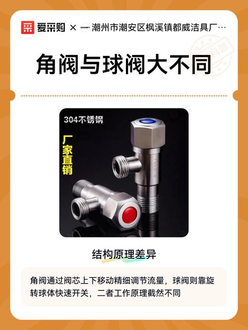 角阀与球阀的外观对比,装修现场实拍