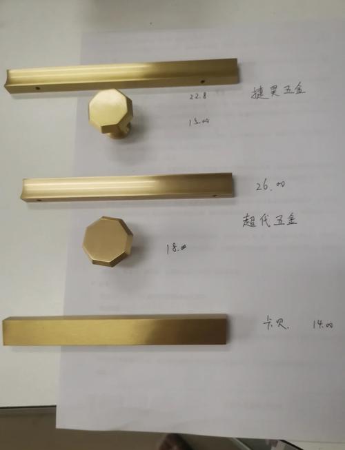 不同材质拉手对比实拍图