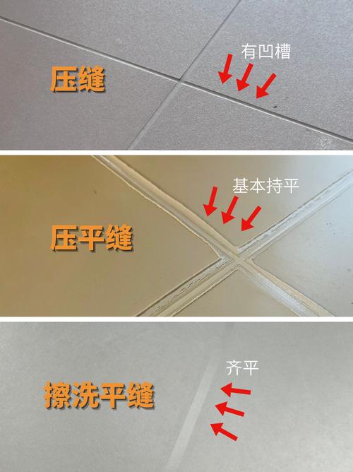 美缝施工清缝标准深度示意图