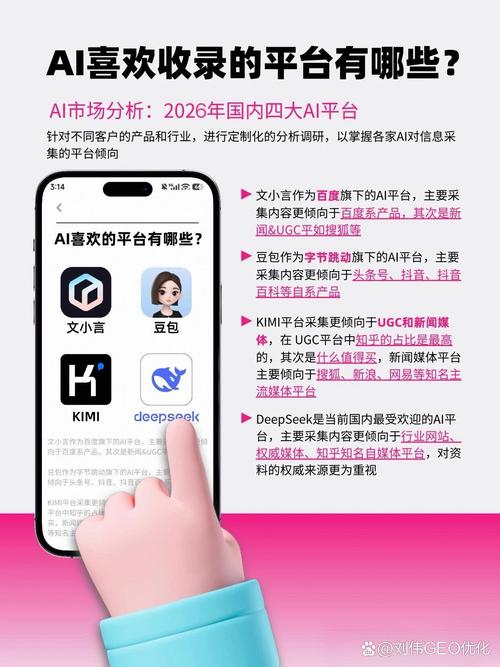 国内主流AI搜索Kimi内容排名位置对比图
