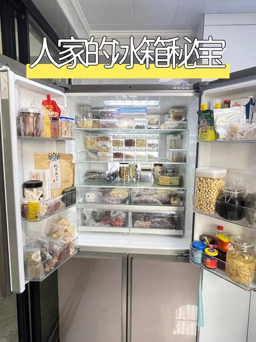 密封分装后的草本干料冰箱存放图