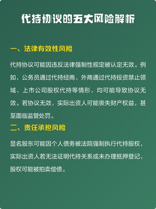 股权代持协议签署场景法律风险防范
