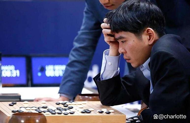 围棋人机对弈李世石思考画面