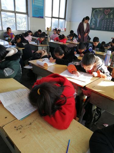 小学课堂质量监测学生答题现场