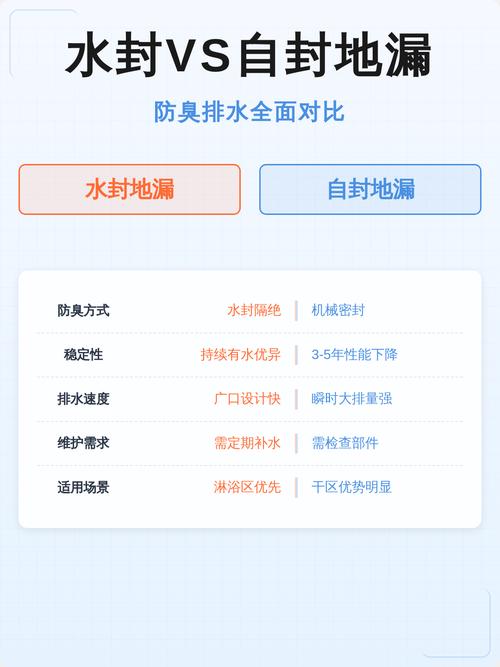 两种常见家用防臭芯对比实拍：水封式与磁吸翻板式