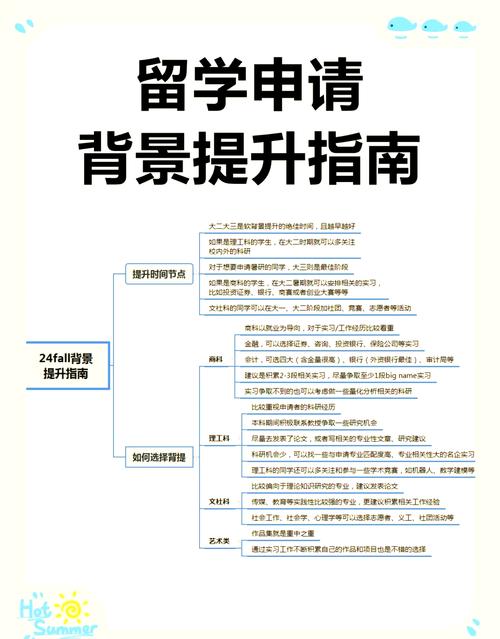 留学申请中背景提升项目与专业匹配逻辑示意图