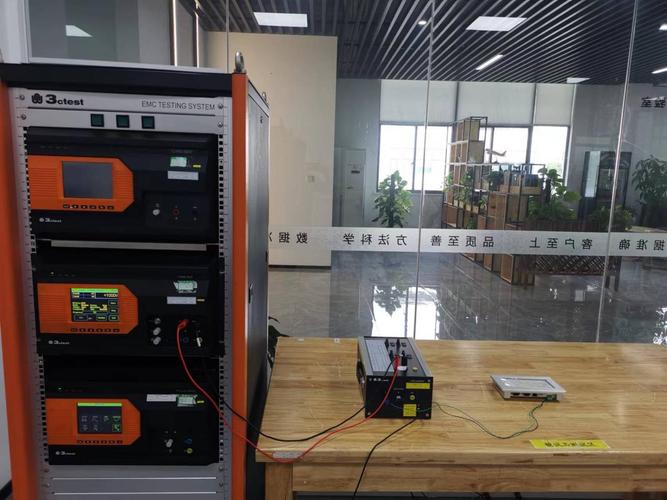 新能源结构件车间工业控制器电磁干扰测试现场
