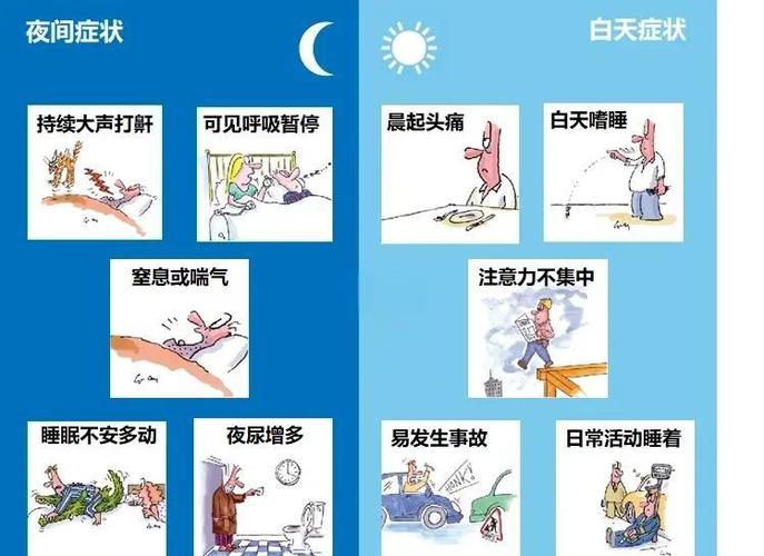 睡眠呼吸暂停高危人群特征对照图