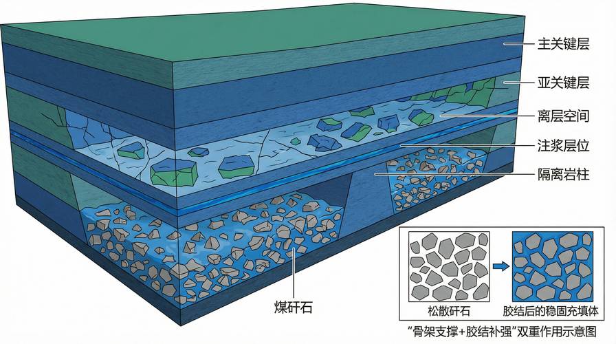 煤矸石山生态修复分层结构剖面图