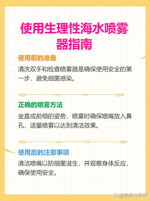 生理性海水鼻腔喷雾器使用示范
