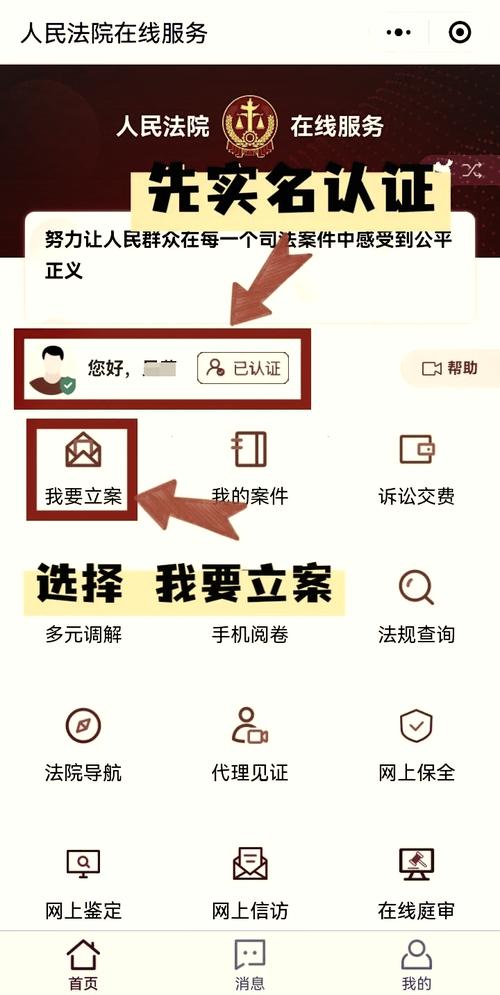 小额诉讼立案流程手机端操作截图