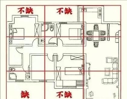 家庭住宅常见闲置转角位置标注图