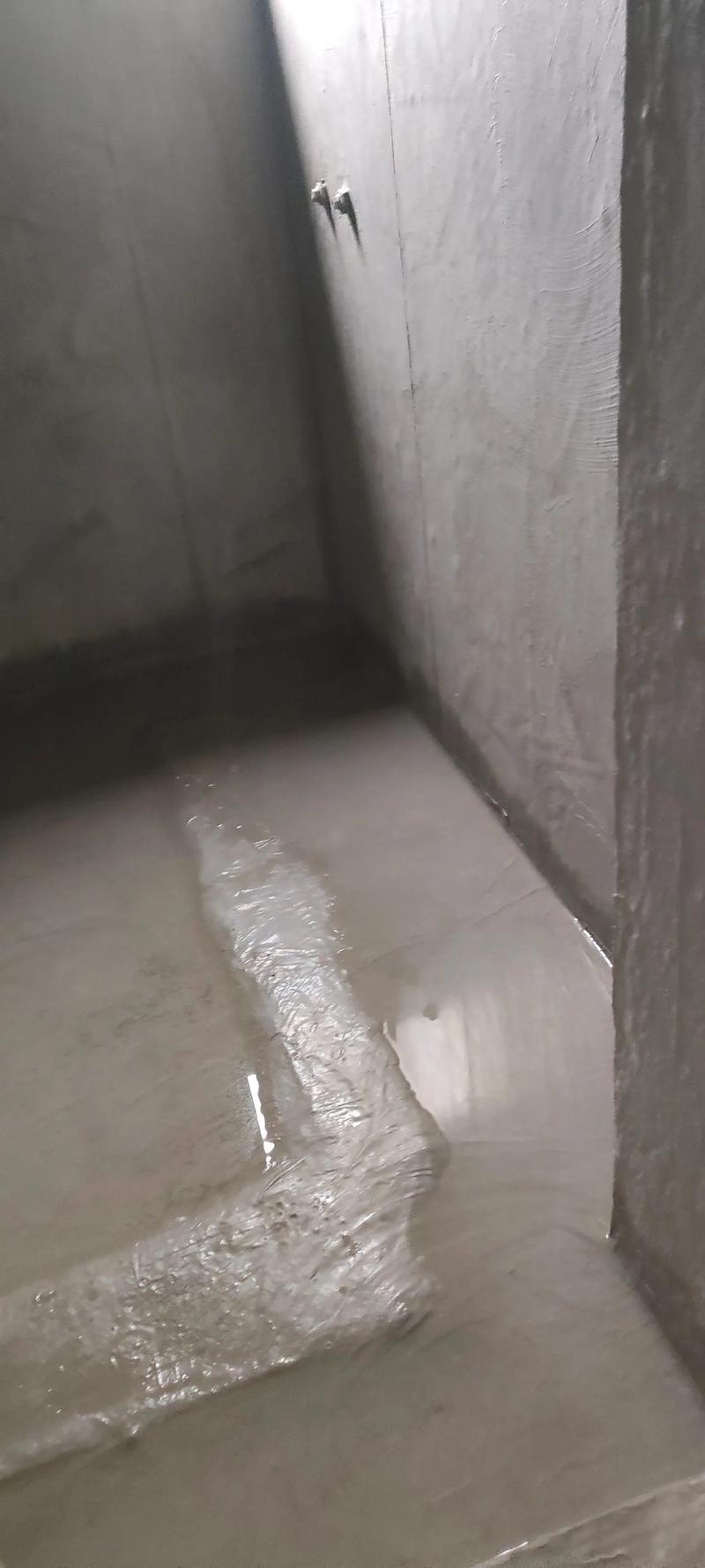 店面厨房防水施工闭水试验现场