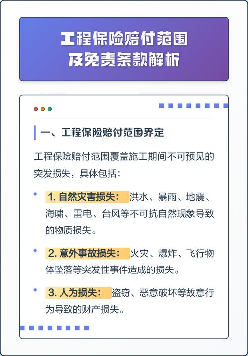 工程险保单免责条款实拍