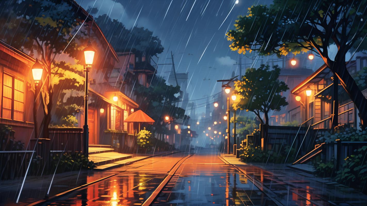 雨天居家桌面拼图场景图