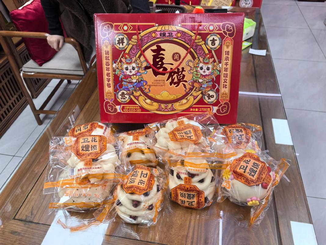现在的花馍，装进了快递盒