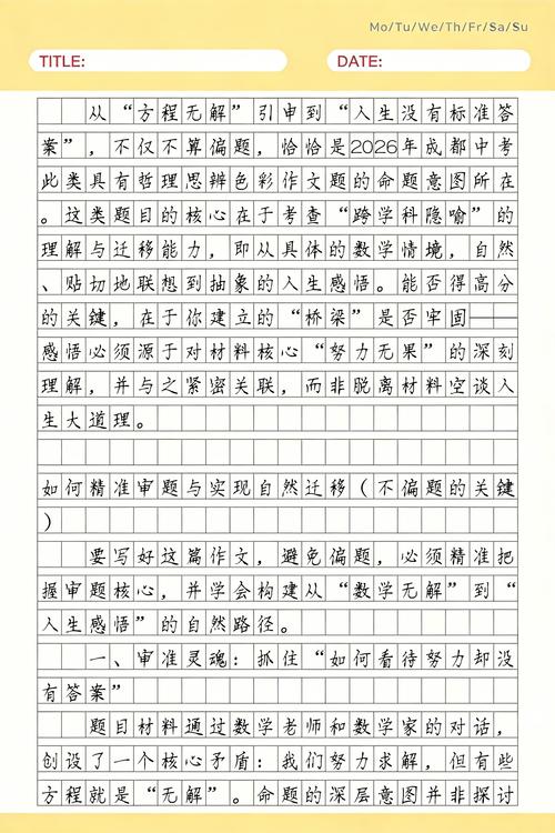 没答案的小感想