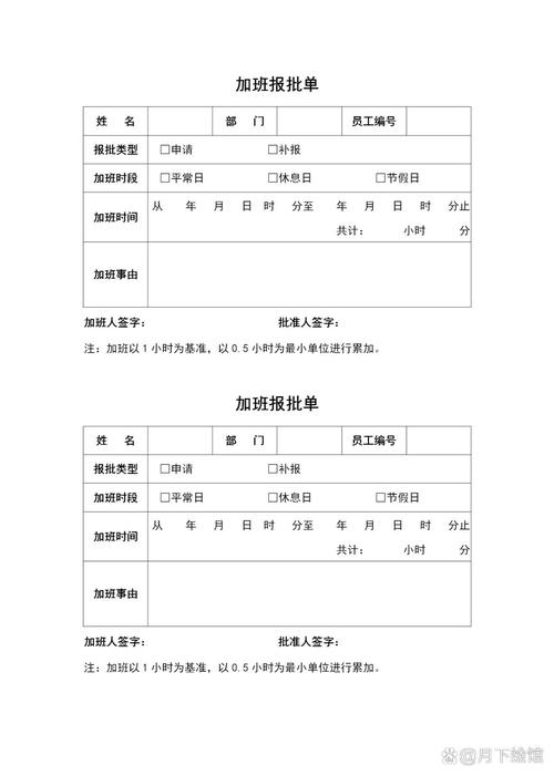 企业加班审批制度员工签收页实拍