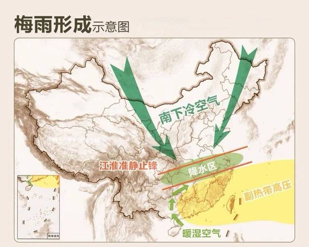 江淮准静止锋连绵阴雨实拍图