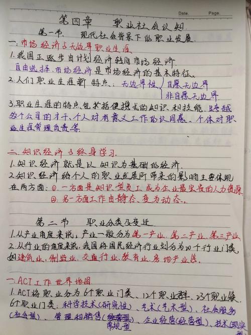 2024师范应届生择业规划手写笔记