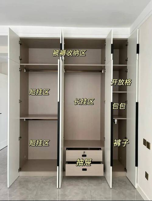 颗粒板定制衣柜内部结构 合理分区设计