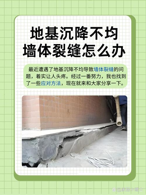 墙面斜向沉降裂缝示意图