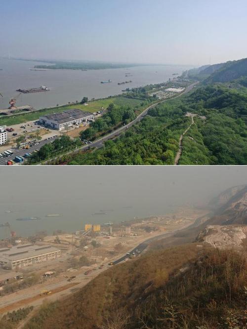 南京滨江生态修复项目核算边界范围对比图