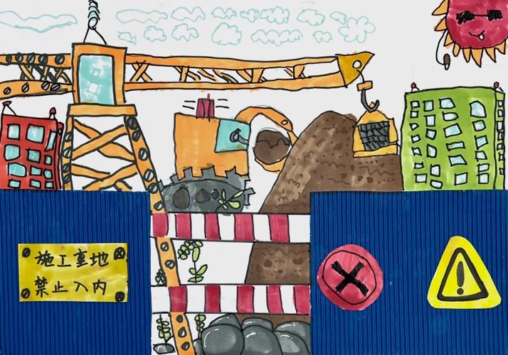外公严格教小女孩画工程图纸场景