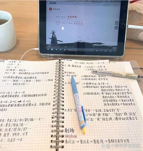 学生手写成就反馈日志笔记本实拍