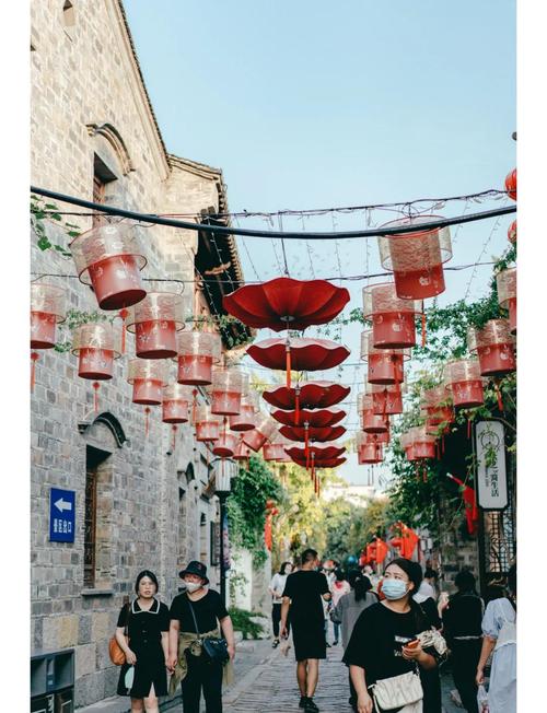 南京老门东城市更新改造后的街区景观