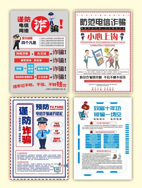 社区反电信网络诈骗宣传海报