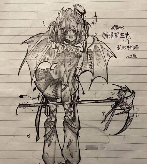 原创OC人物设定集手写草稿
