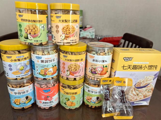 标称儿童专用的宝宝零食包装实拍图
