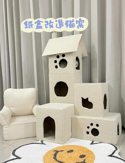 养宠人用快递盒手工制作宠物藏食玩具图