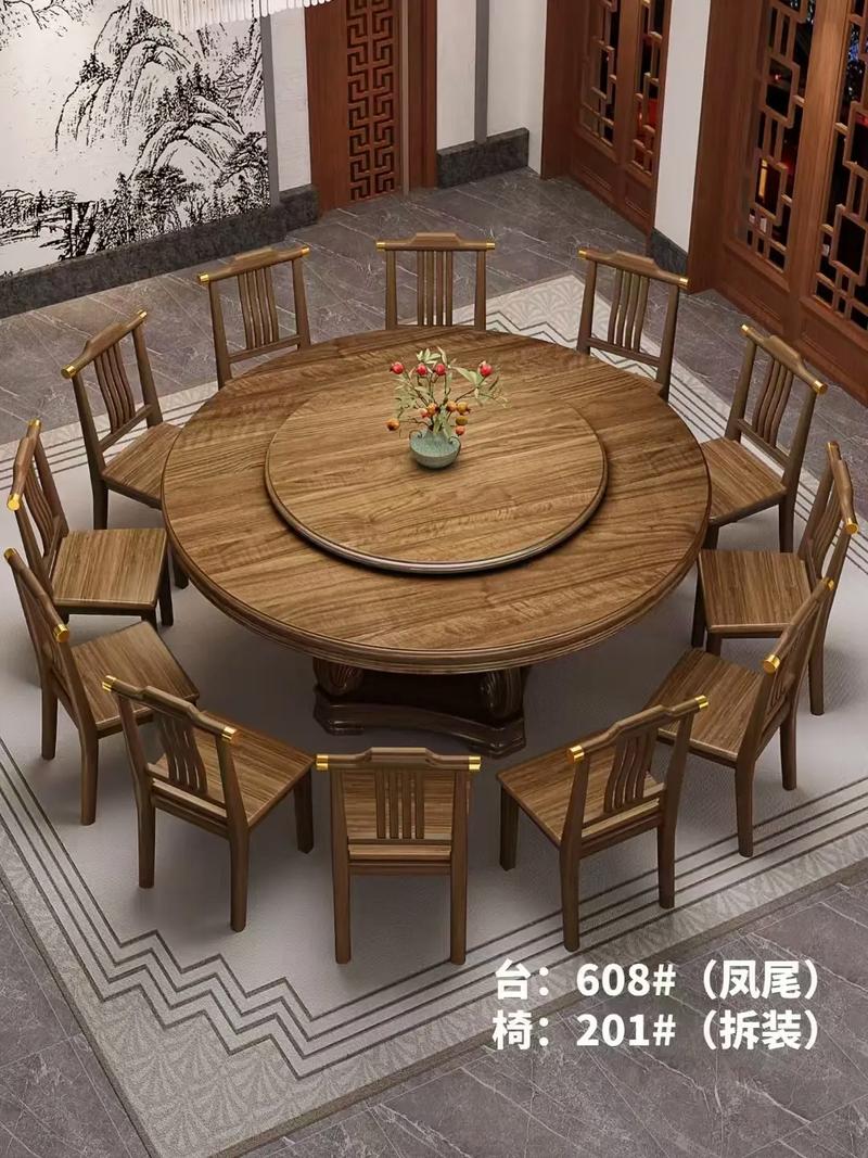 中式圆桌转盘礼仪正确示范图