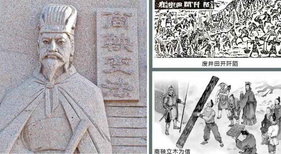 战国商鞅立木取信浮雕