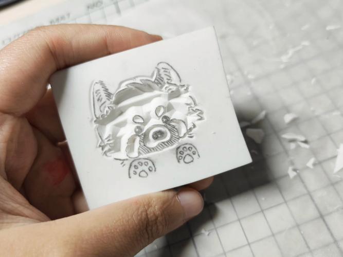 手工橡皮雕刻印章作品展示