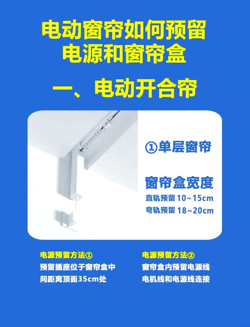 家装窗帘盒电源预留位置示意图