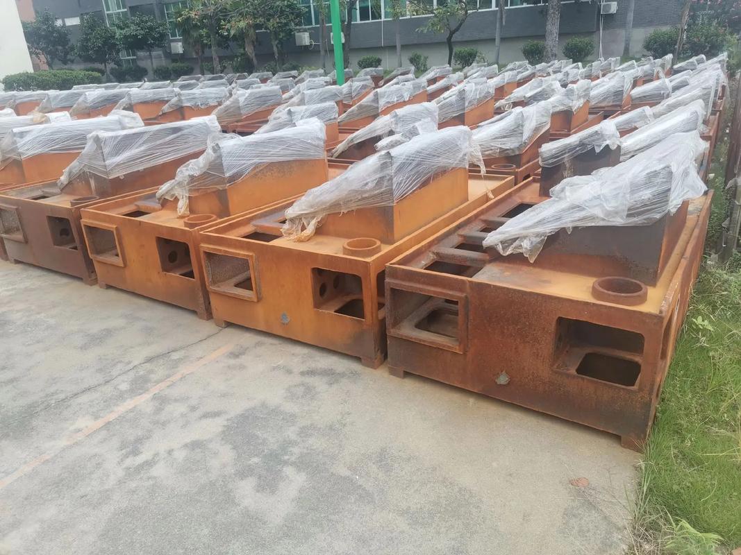 数控车床床身铸件自然时效露天堆放场地