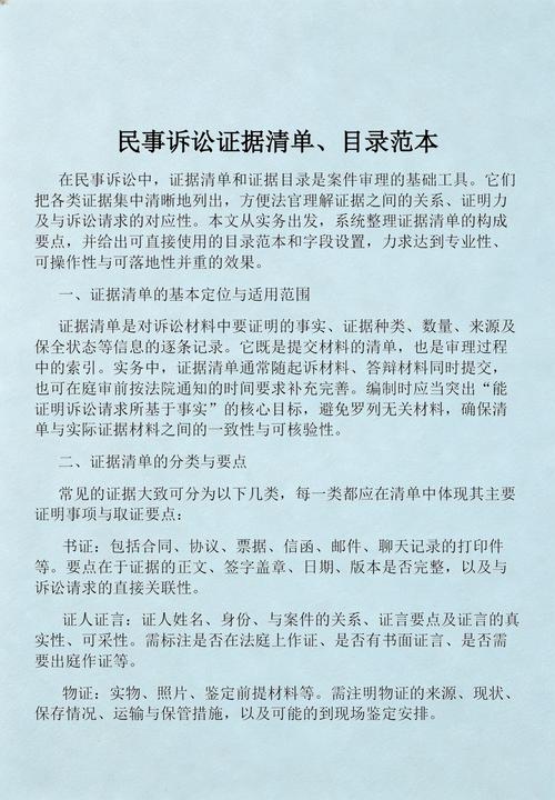 什么才是符合要求的民事诉讼证据?