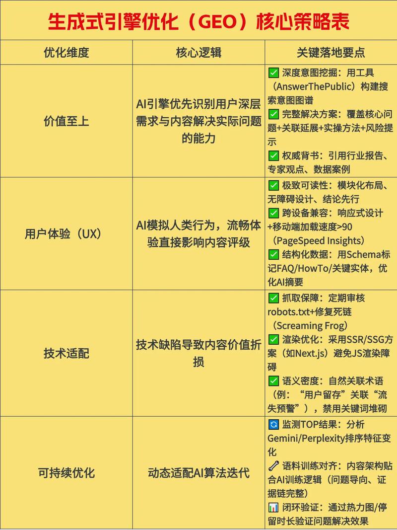 GEO优化公司的AI搜索技术架构审查清单