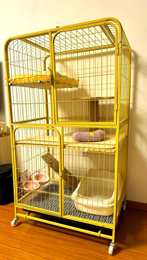 家用分层猫笼干净实用布置实拍