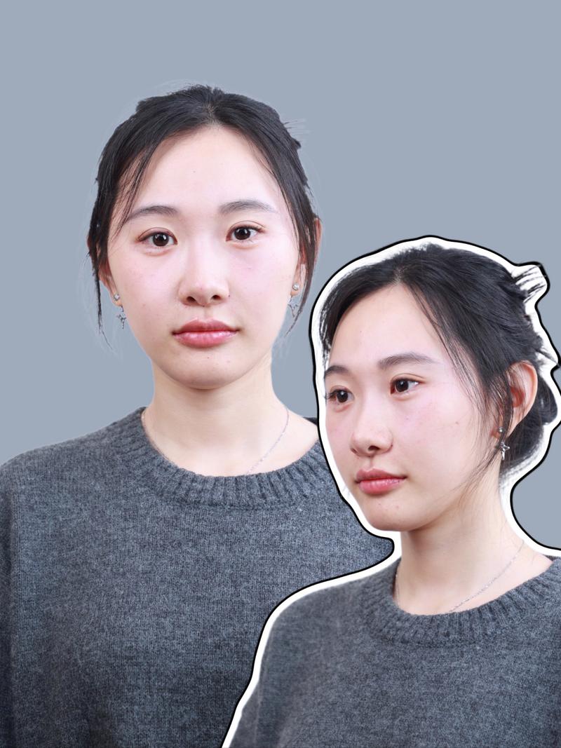 人像摄影不同转脸角度对比图