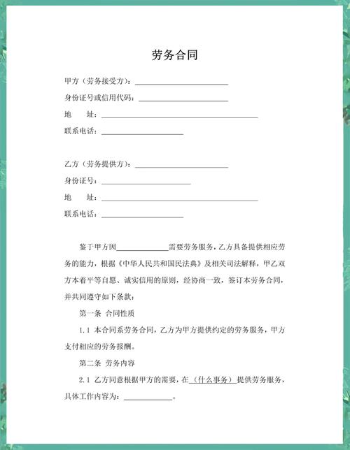 劳动合同加班工资条款手写示例