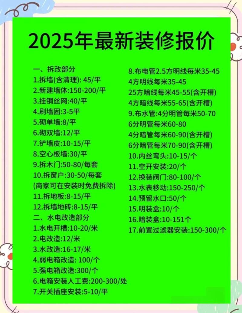 水电改造预收陷阱报价单示例