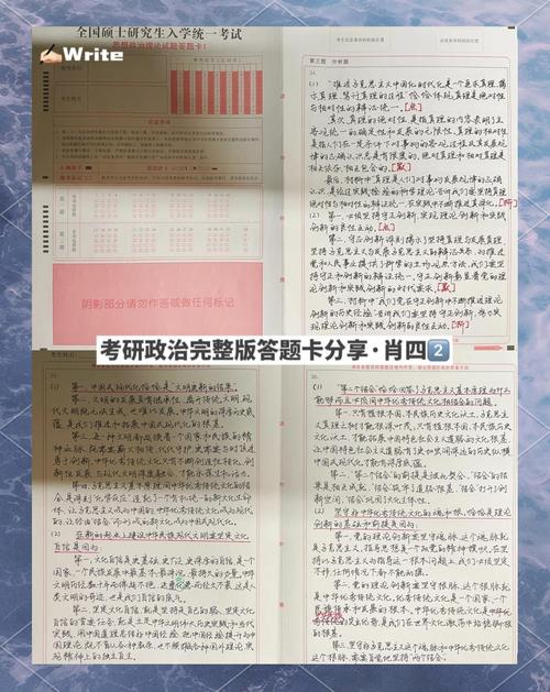 考研政治肖四大题答题结构拆解笔记