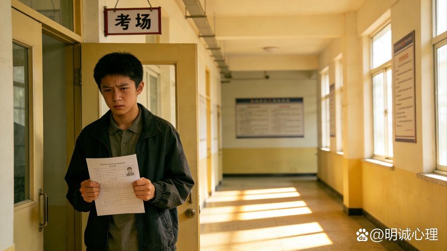 中学考场学生攥着橡皮指节发白的实拍图