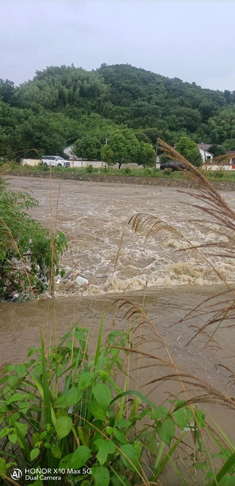 学生野外地理考察遭遇河水上涨