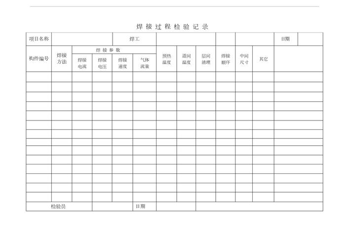 风电塔筒法兰焊接变形检测记录表实拍